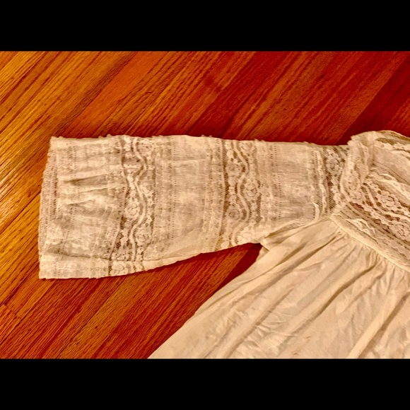 Suzanne Betro ivory white top brand new with tag lace sleeves - Picture 5 of 12